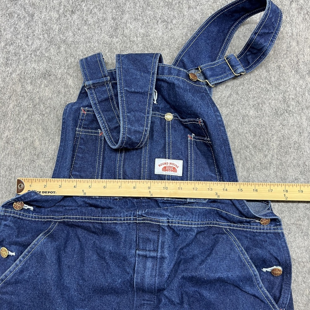 Men's Dark Blue Denim Overalls - Classic Workwear - Picture 7 of 11